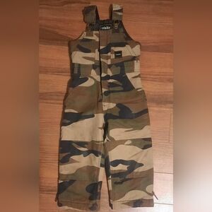 Boys Camo Overalls